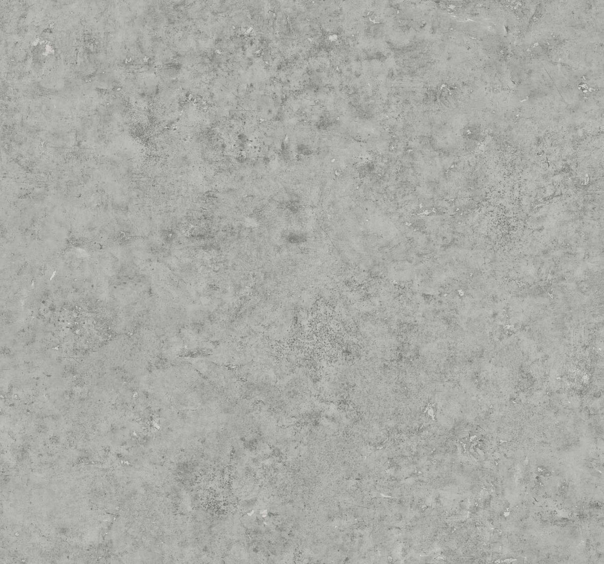 Cement Faux wallpaper in stoneware gray with metallic silver accents