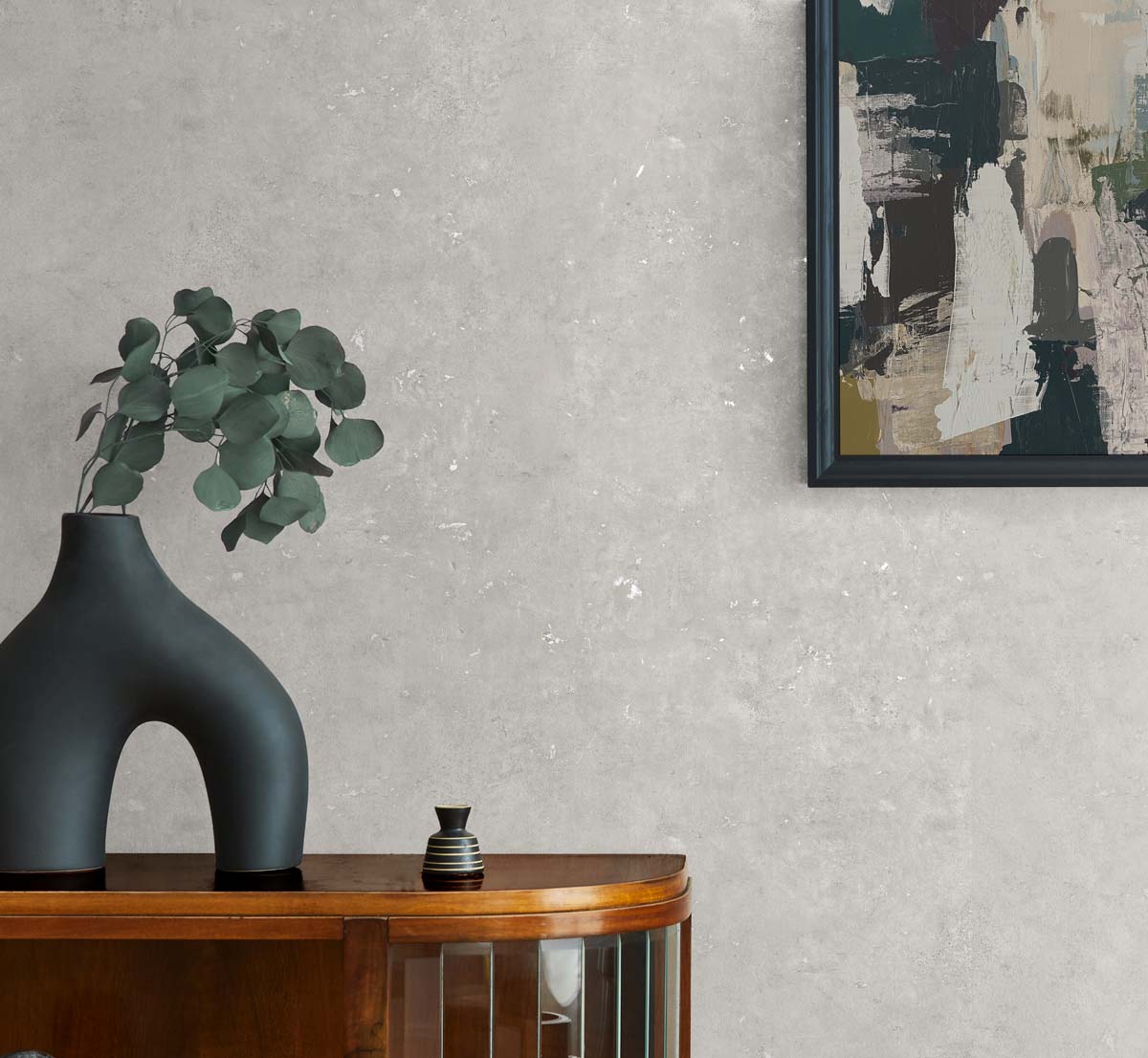 Cement Faux Salt Glaze & Metallic Champagne by Even More Textures Faux Cement Wallpaper – Seabrook Designs TS81218