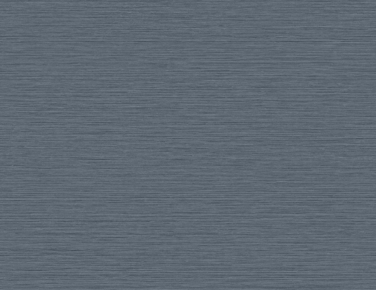 Seabrook Designs Silk wallpaper in Napa, a matte blue textured vinyl with subtle horizontal striations.