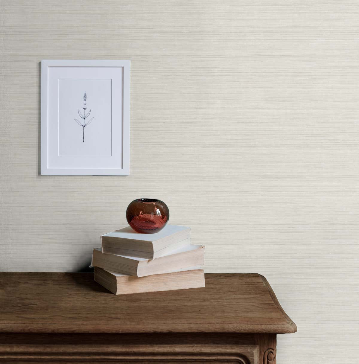 Silk Blanch by Even More Textures Textured Vinyl Wallpaper – Seabrook Designs TS81413