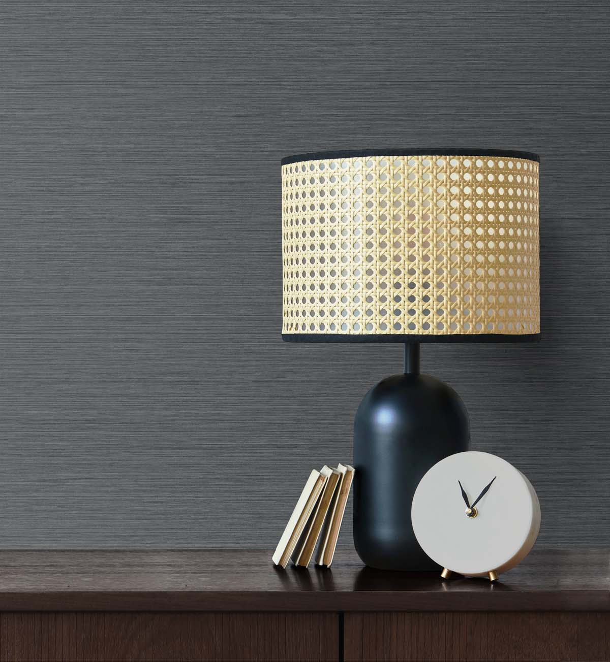Silk Marengo by Even More Textures Textured Vinyl Wallpaper – Seabrook Designs TS81422