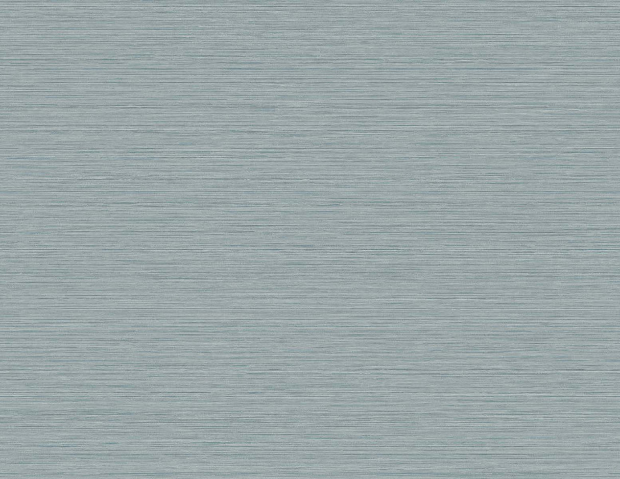 Blue silk-look textured wallpaper