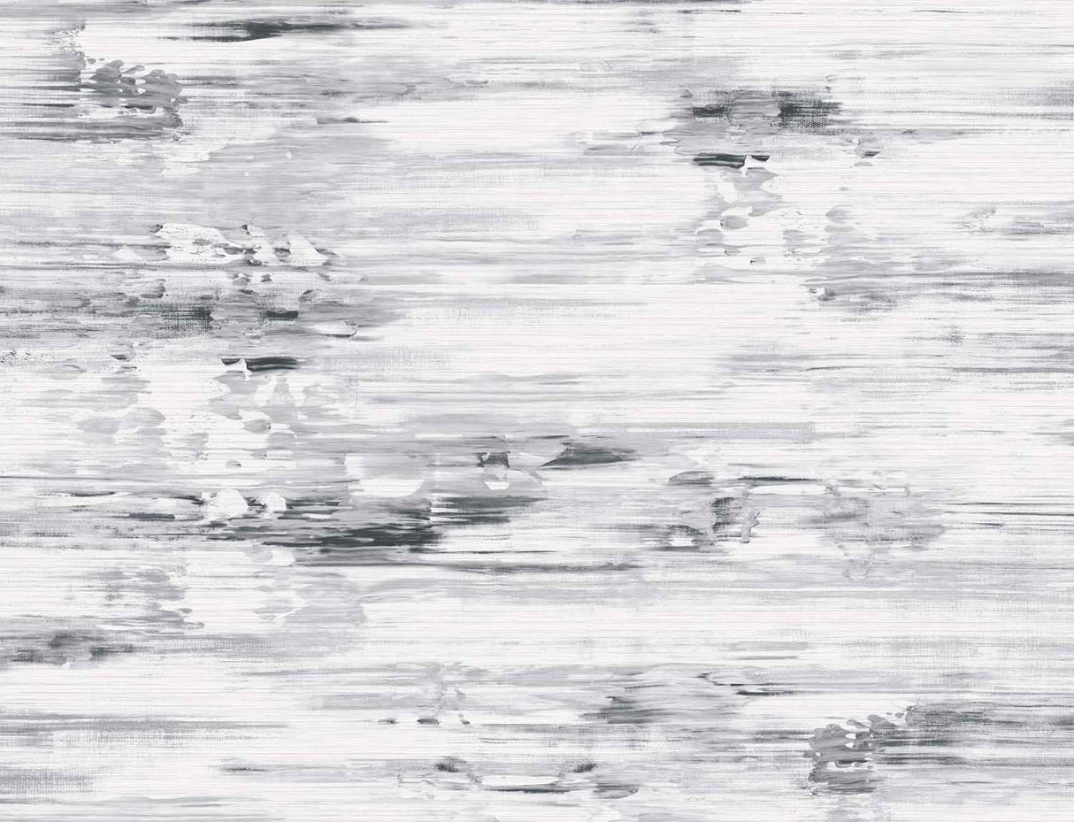 Abstract grey and white textured wallpaper with a matte finish, Silk Mistral in Volcanic Salt by Seabrook Designs.