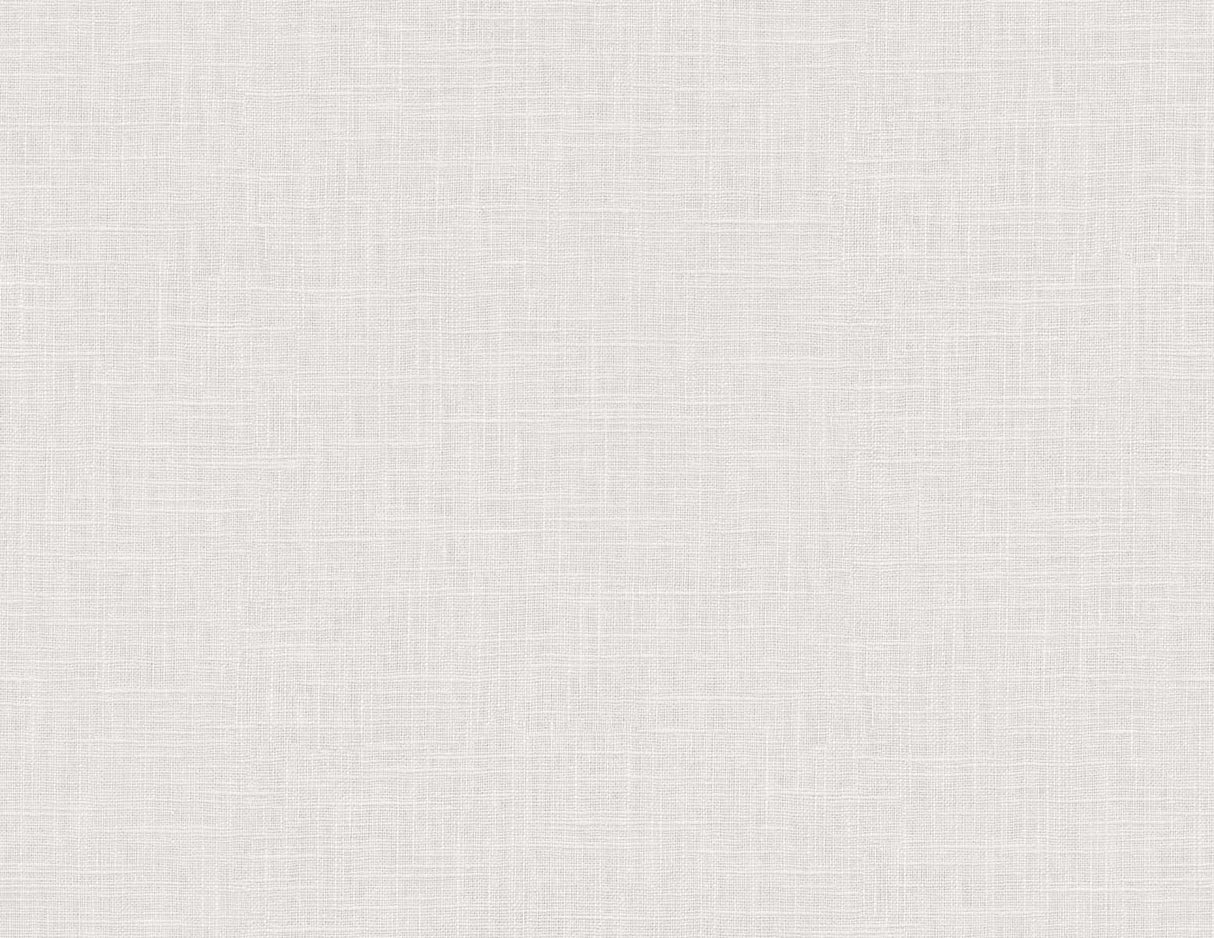 Myrna Linen wallpaper in Everest White with subtle linen texture