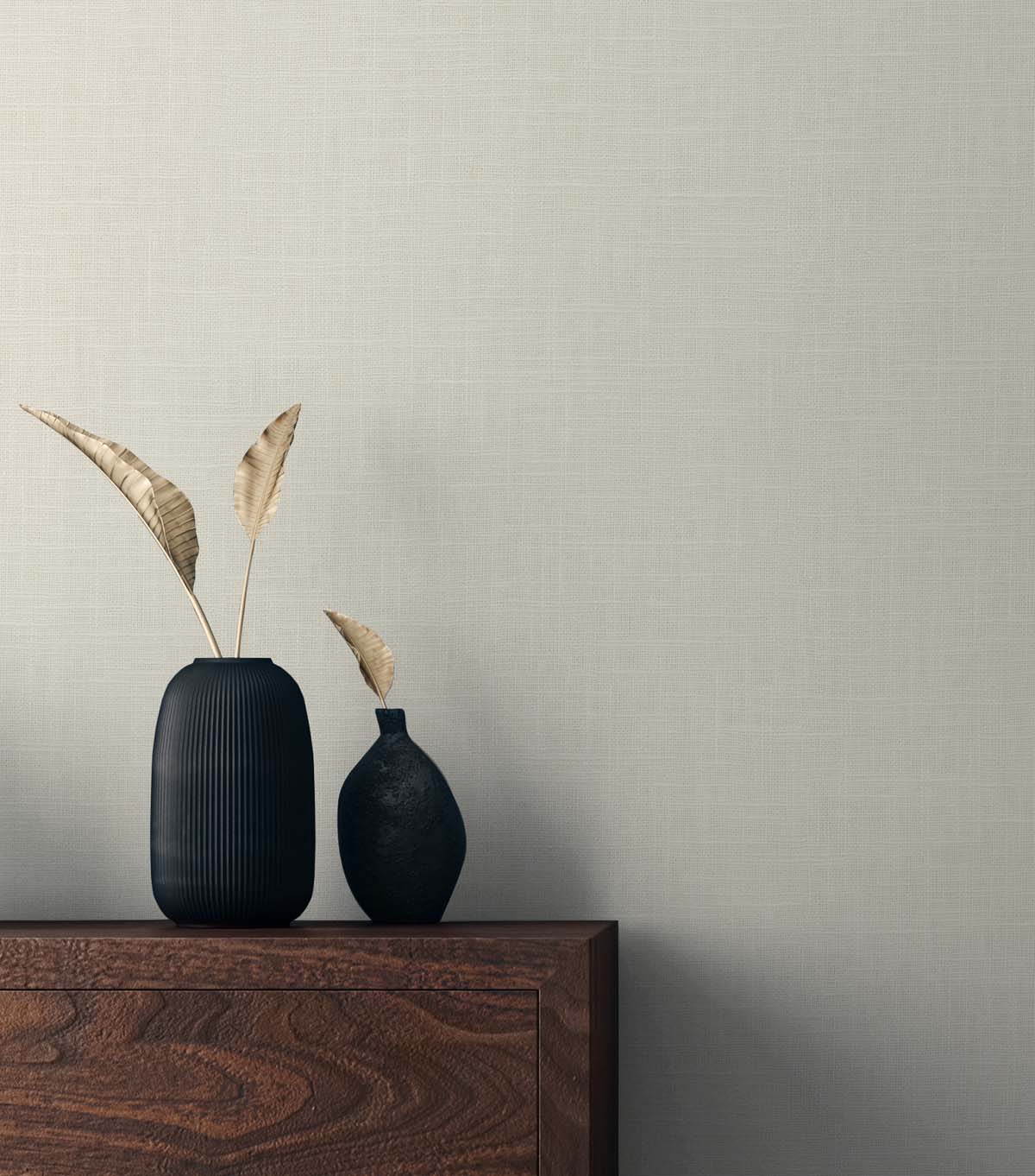Myrna Linen Buttermilk by Even More Textures Linen Texture Vinyl Wallpaper – Seabrook Designs TS81903