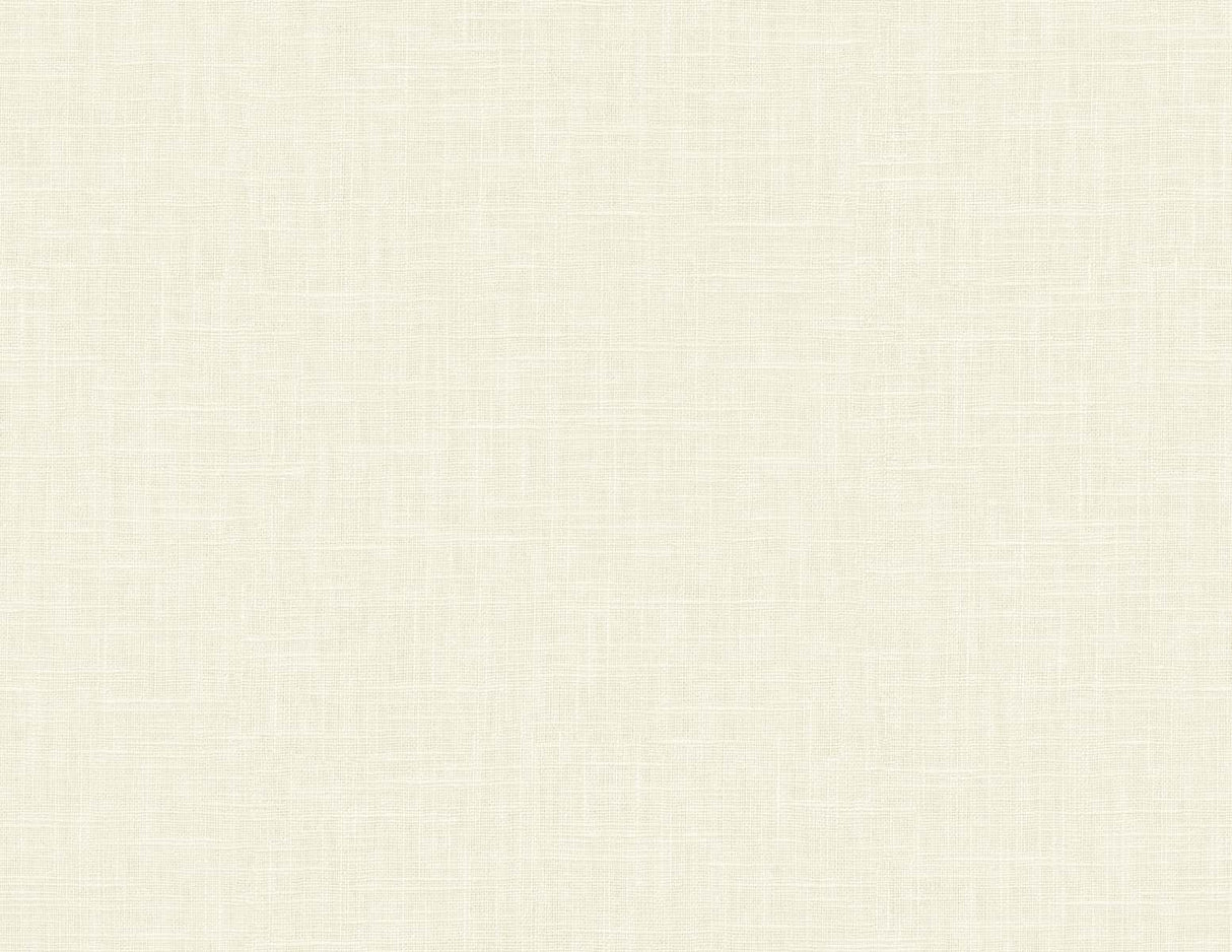 Myrna Linen wallpaper in Buttermilk with a subtle linen texture