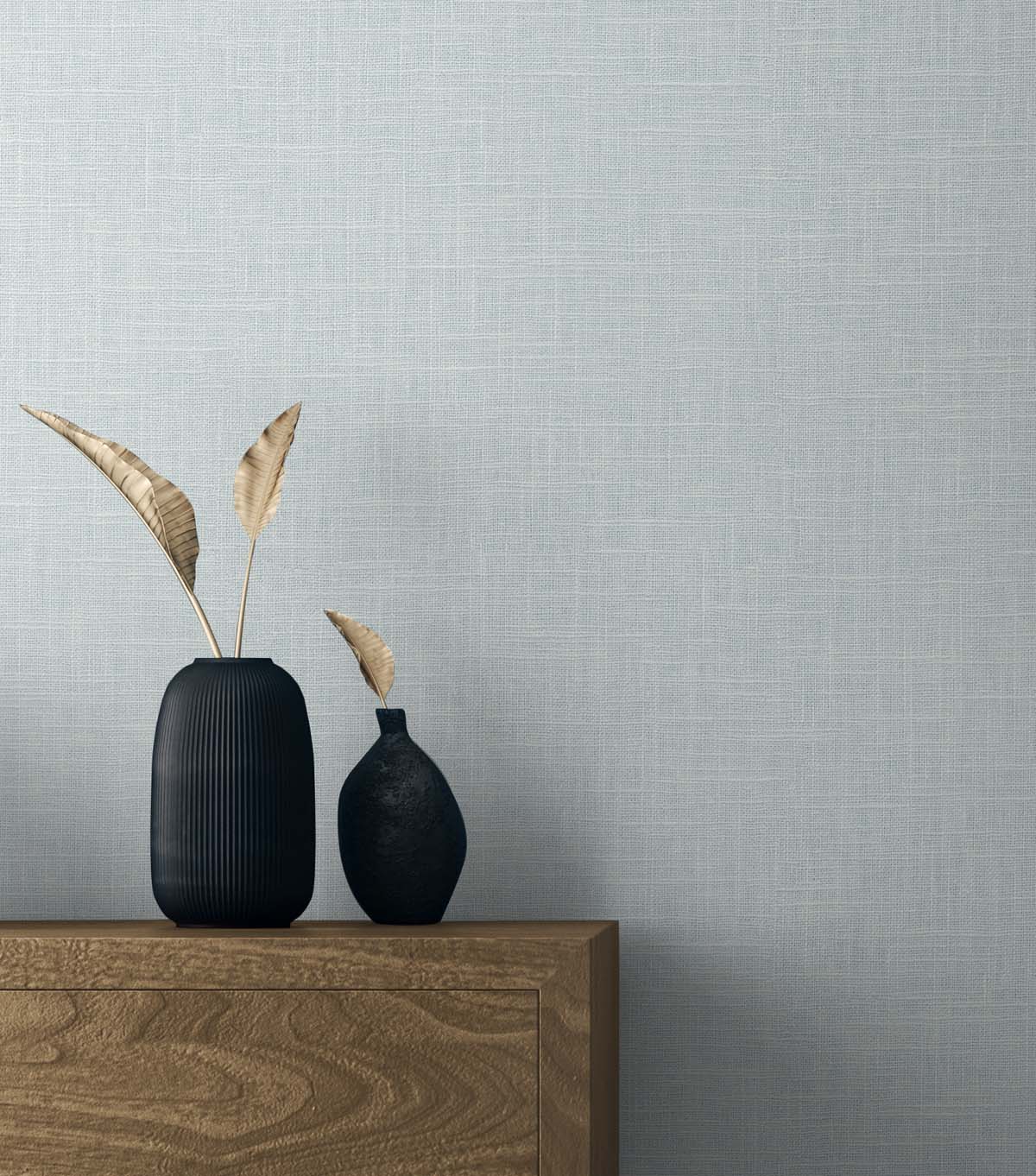 Myrna Linen Icicle by Even More Textures Textured Vinyl Wallpaper – Seabrook Designs TS81922