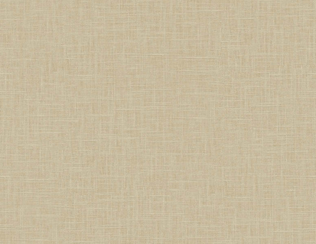 Seabrook Designs Myrna Linen wallpaper in Hemp beige linen-look texture