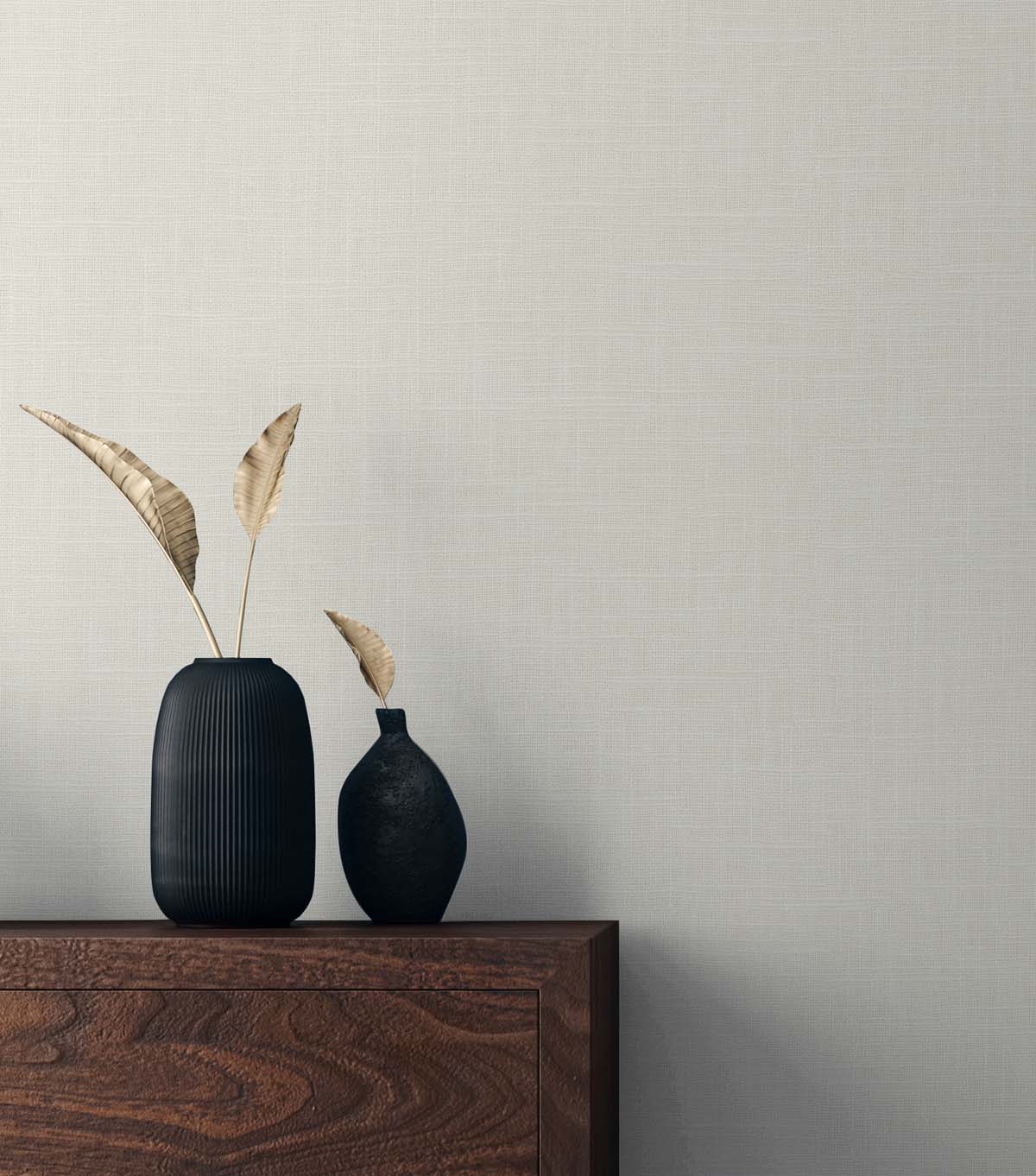Myrna Linen Caster Sugar by Even More Textures Textured Vinyl Wallpaper – Seabrook Designs TS81935