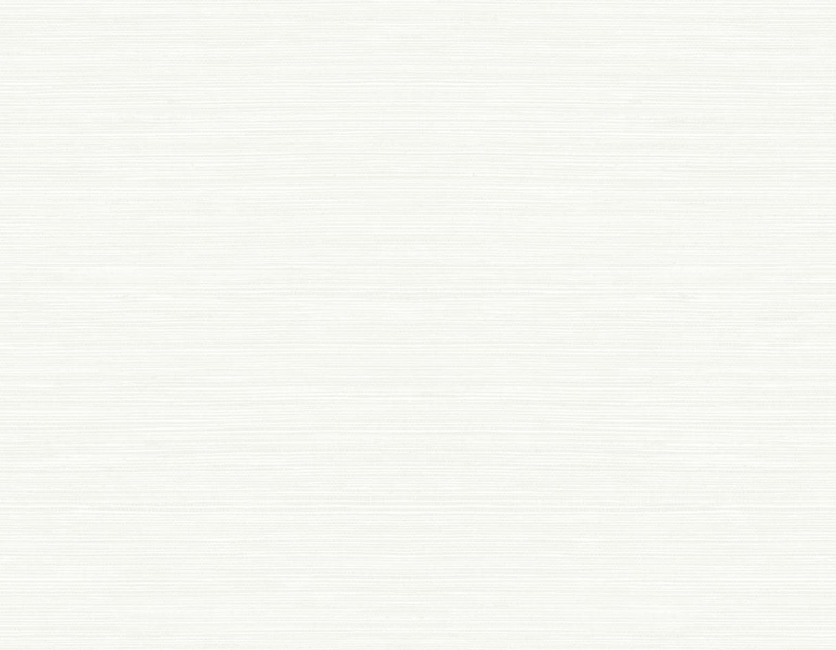 Seawave Sisal textured vinyl wallpaper in Caster Sugar (off-white) with a fine horizontal sisal weave look.
