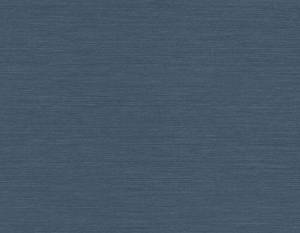 Seawave Sisal wallpaper in Alpha blue with fine horizontal sisal texture