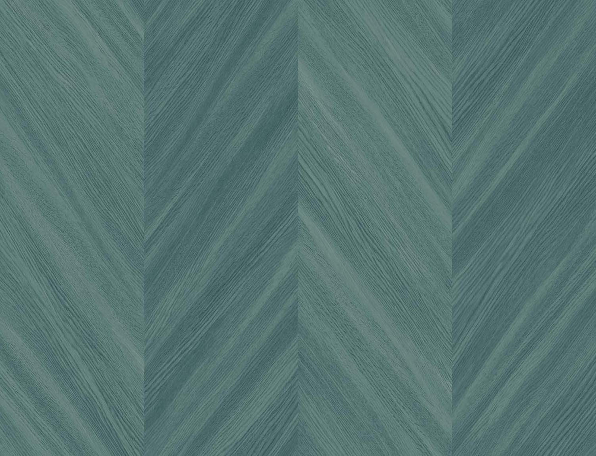 Wintergreen chevron wood textured vinyl wallpaper (Seabrook Designs TS82104)
