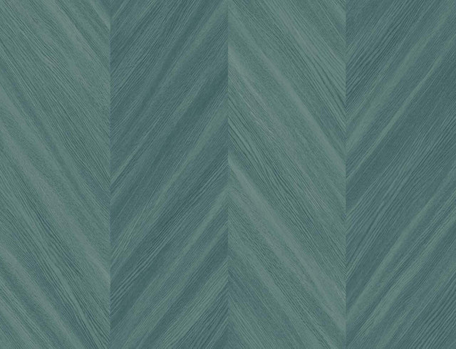 Wintergreen chevron wood textured vinyl wallpaper (Seabrook Designs TS82104)