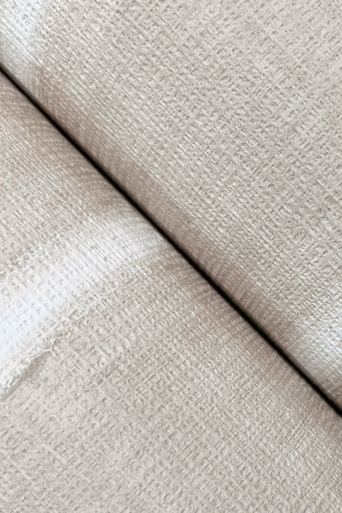 Resound Haze Beige Striped Vinyl on Non Woven Wallpaper - York UD2516N