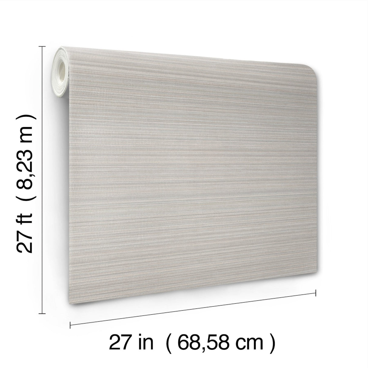 Allineate Driftwood Blue Wallpaper with Horizontal Variegated Stripe- York UD2525N