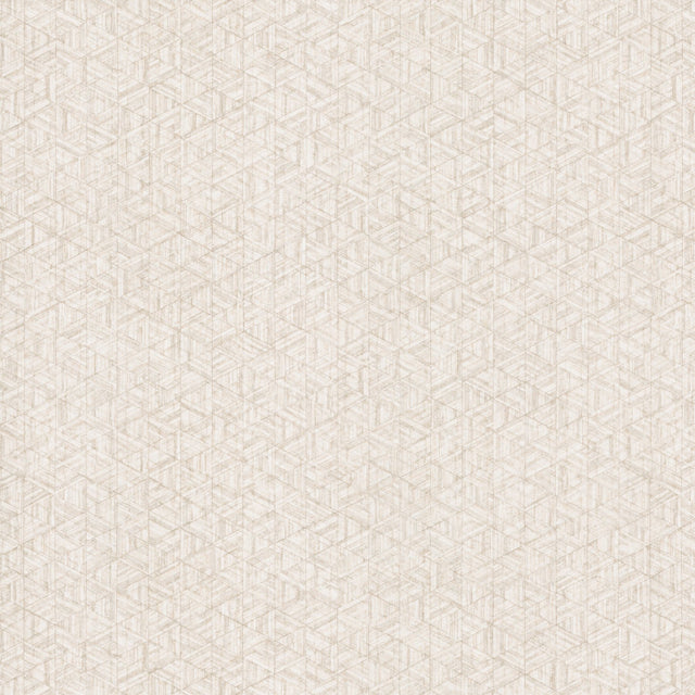 Rune Basswood Geometric Pearl Vinyl on Non Woven Wallpaper - York UD2579N