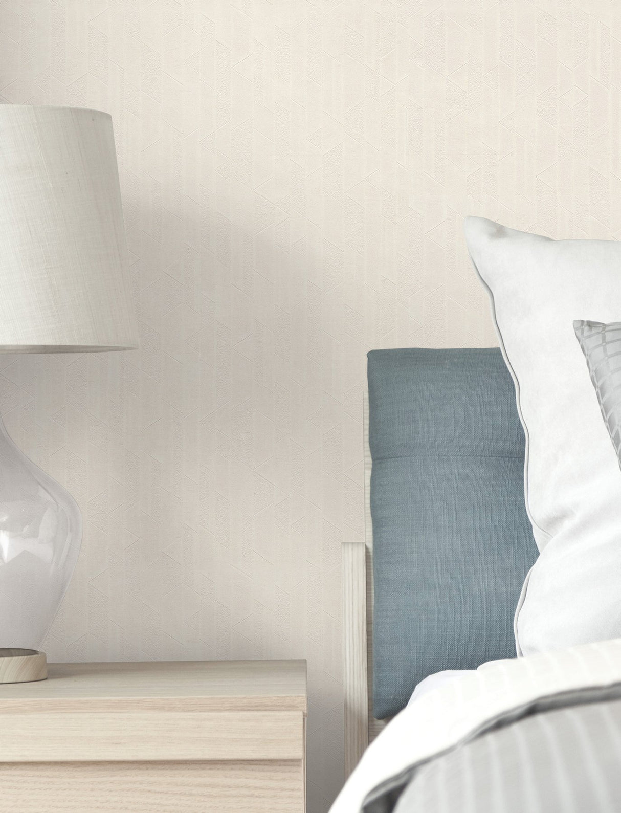 Verge Porcelain Wallpaper with Pearl Effect Modern Striped Texture - York UD2589N