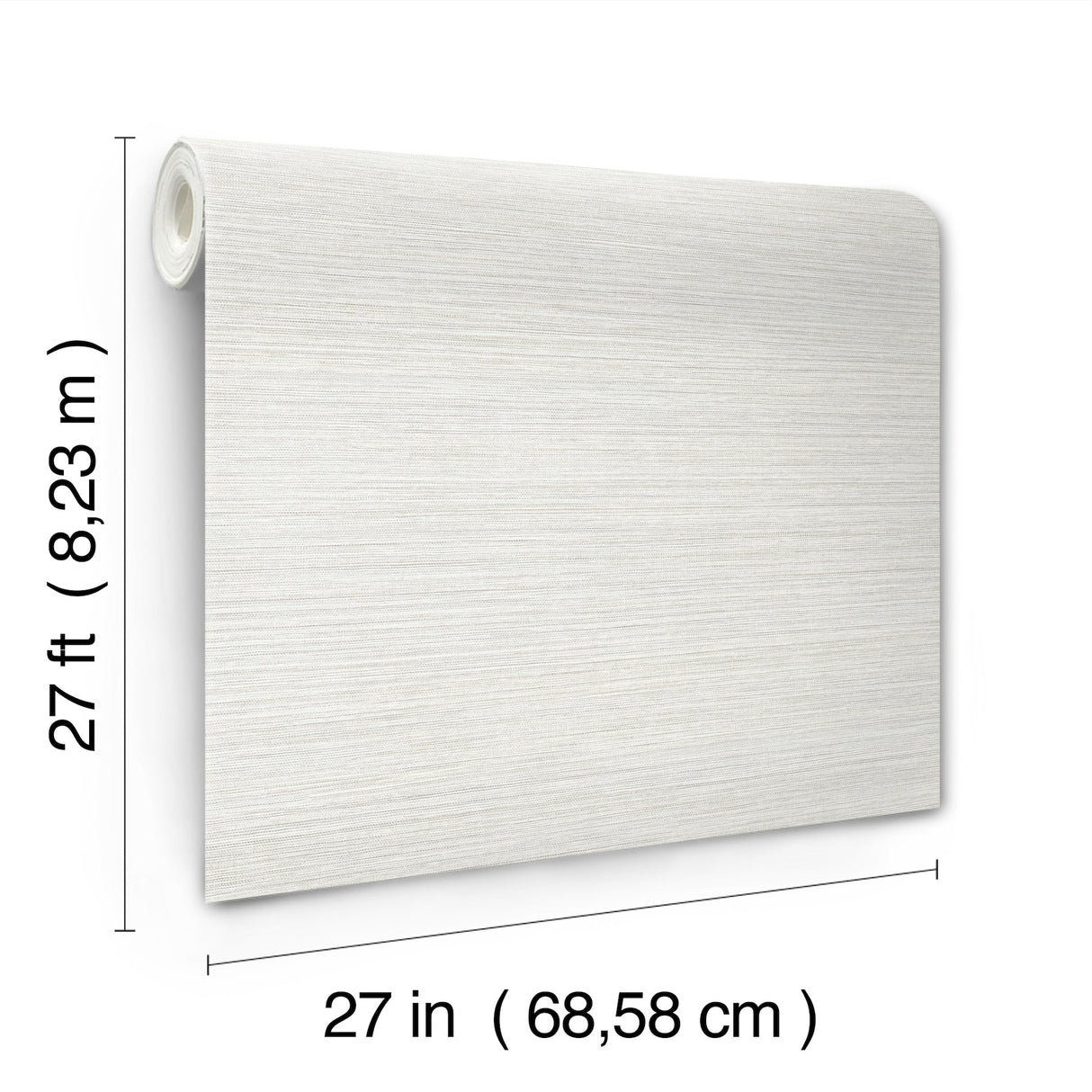 Mystic Off-White Faux Grasscloth Non Woven Vinyl Texture Pattern Traditional Wallpaper by York Wallcoverings - UW1033N