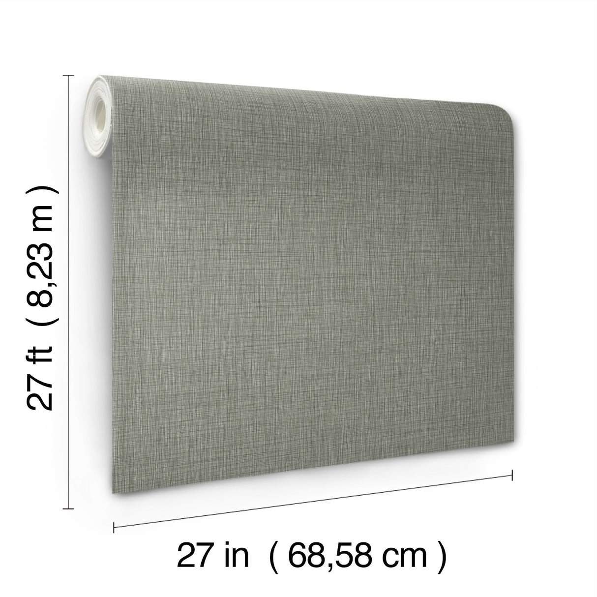 Crossover Green Crosshatch by York Wallcoverings Textured Woven Graphic Wallpaper - UW1063N