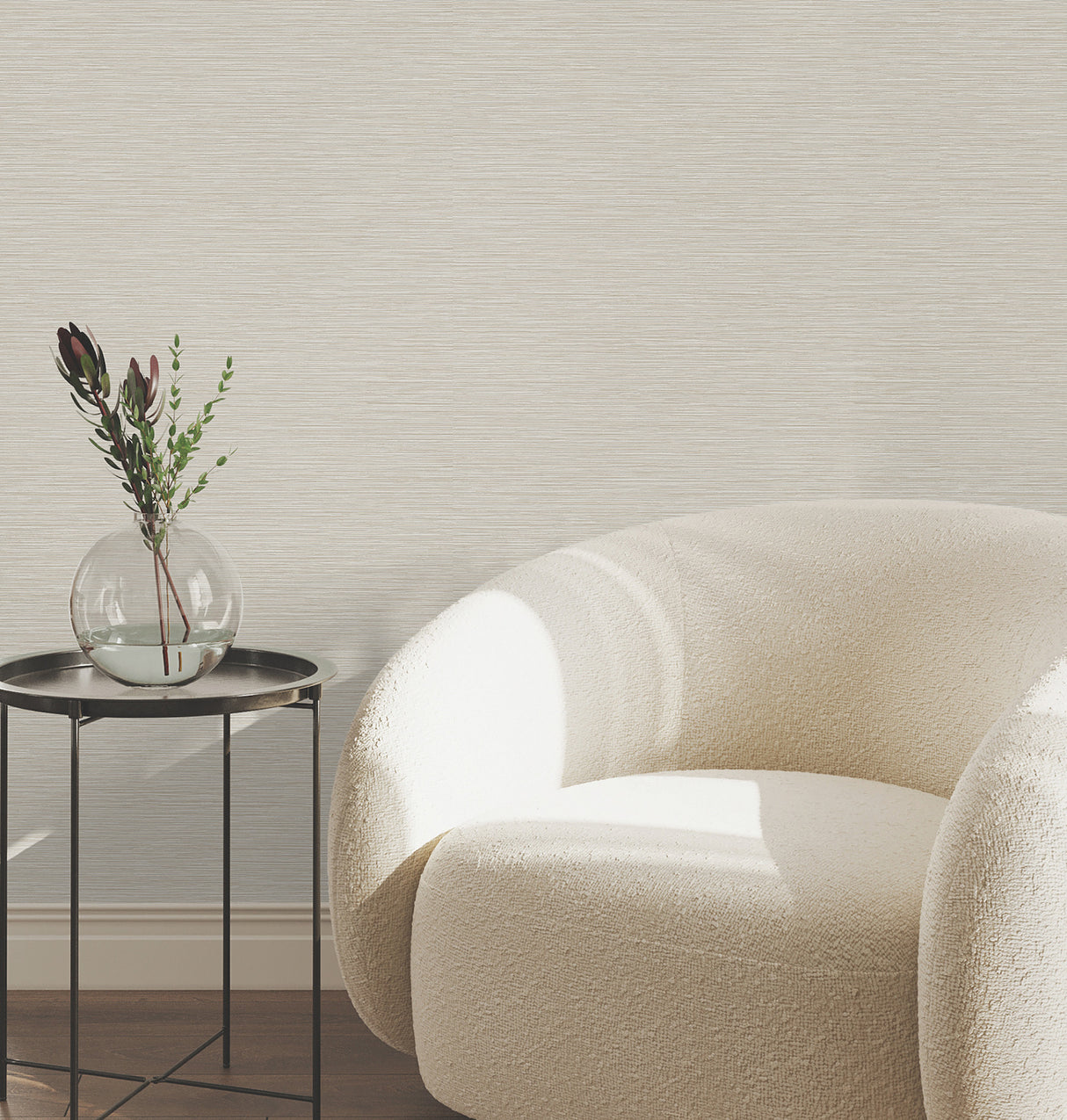 Oasis Brass Faux Grasscloth by York Wallcoverings Textured Vinyl Non Woven Unpasted Sidewall Wallpaper - UW1069