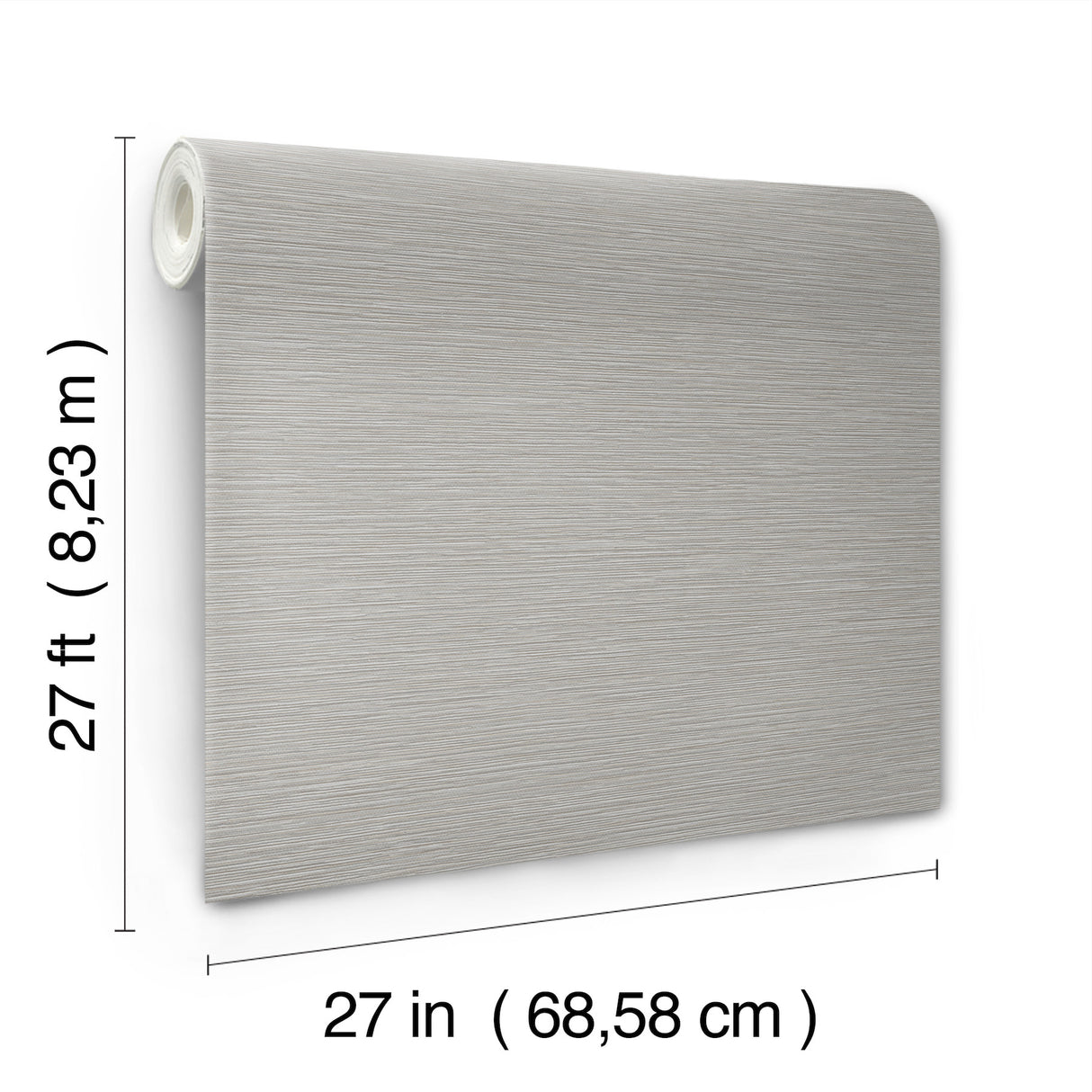 Oasis Grey Faux Grasscloth by York Wallcoverings Textured Vinyl Sidewall Wallpaper - UW1070N