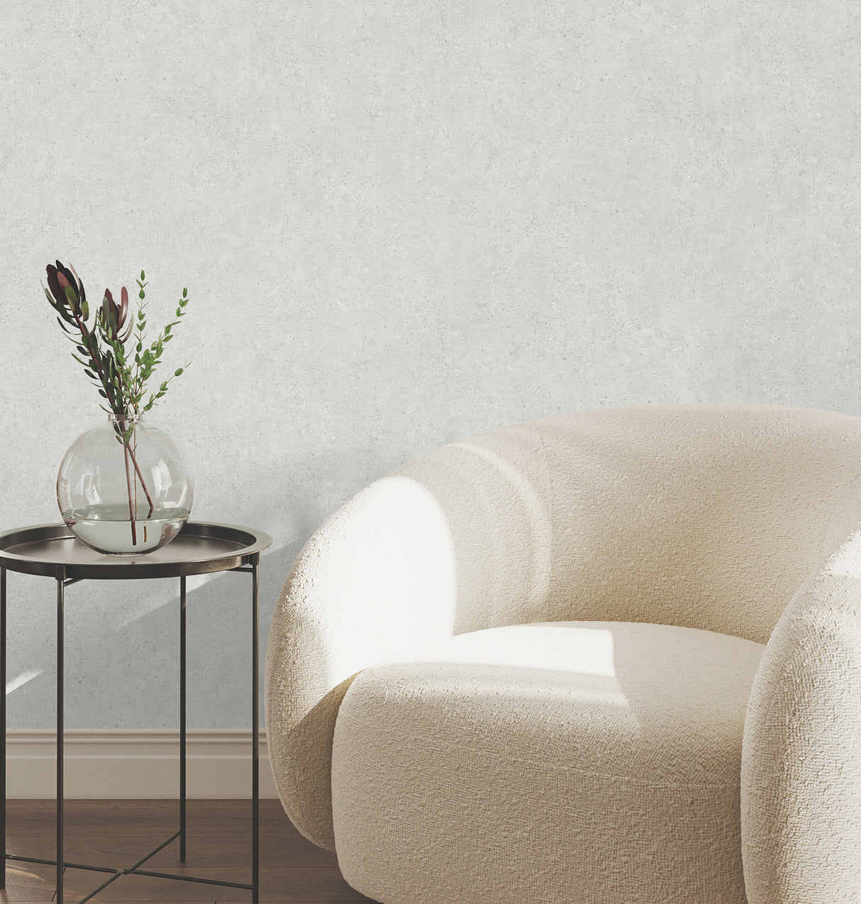 Artisan Stone Pewter Metallic Raised Ink Textured Fabric-Backed Osnaburg Vinyl High Performance Wallpaper by York Wallcoverings - UW1084