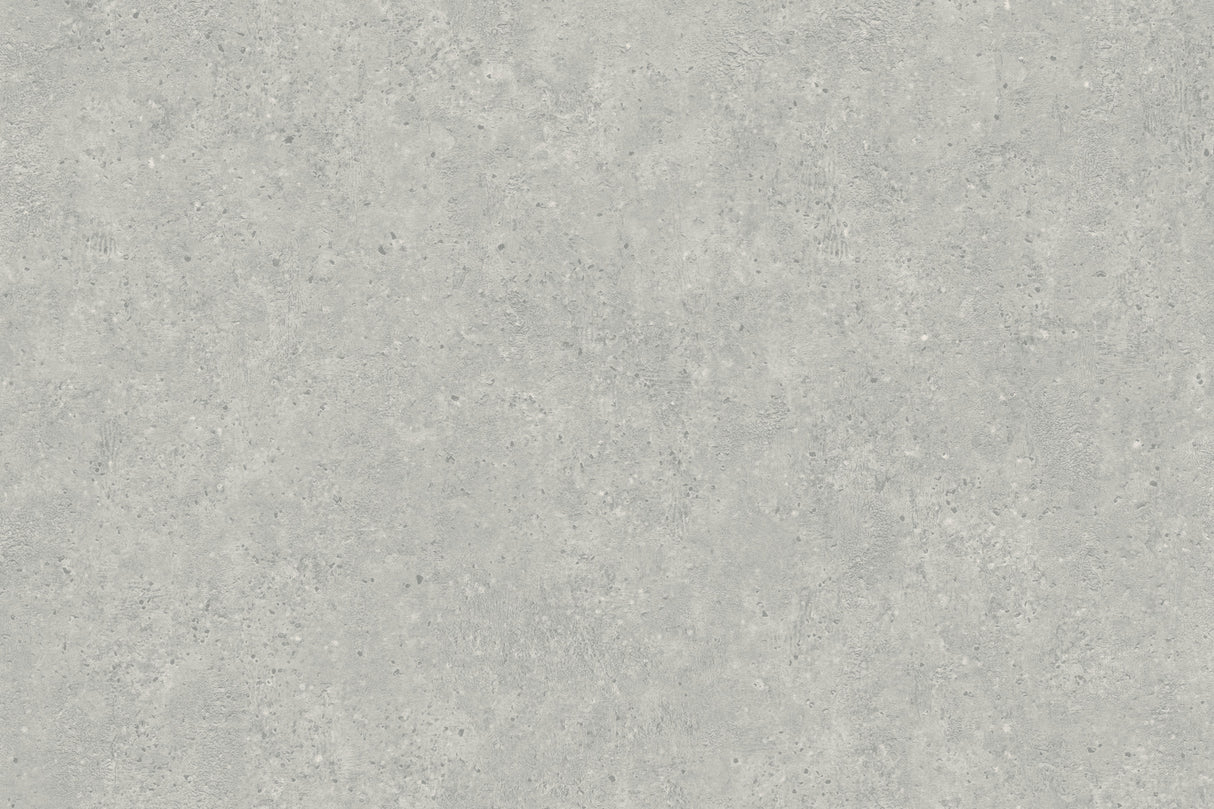 Artisan Stone Sterling Texture Wallpaper by York Wallcoverings - UW1085N - Close-up of steel-grey concrete-look surface with metallic silver crackled texture and raised ink detail