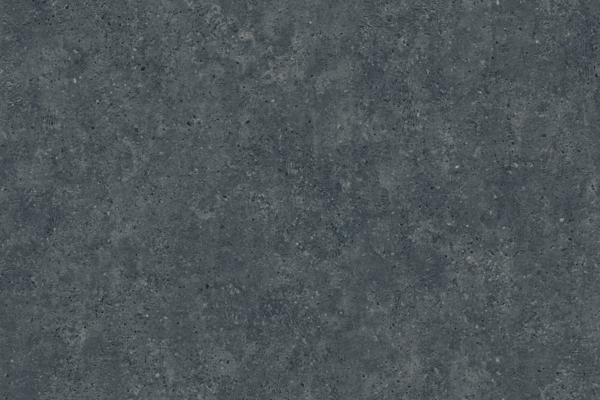 Artisan Stone Metallic Texture Wallpaper in black and charcoal with a concrete-inspired raised ink finish by York Wallcoverings - UW1086