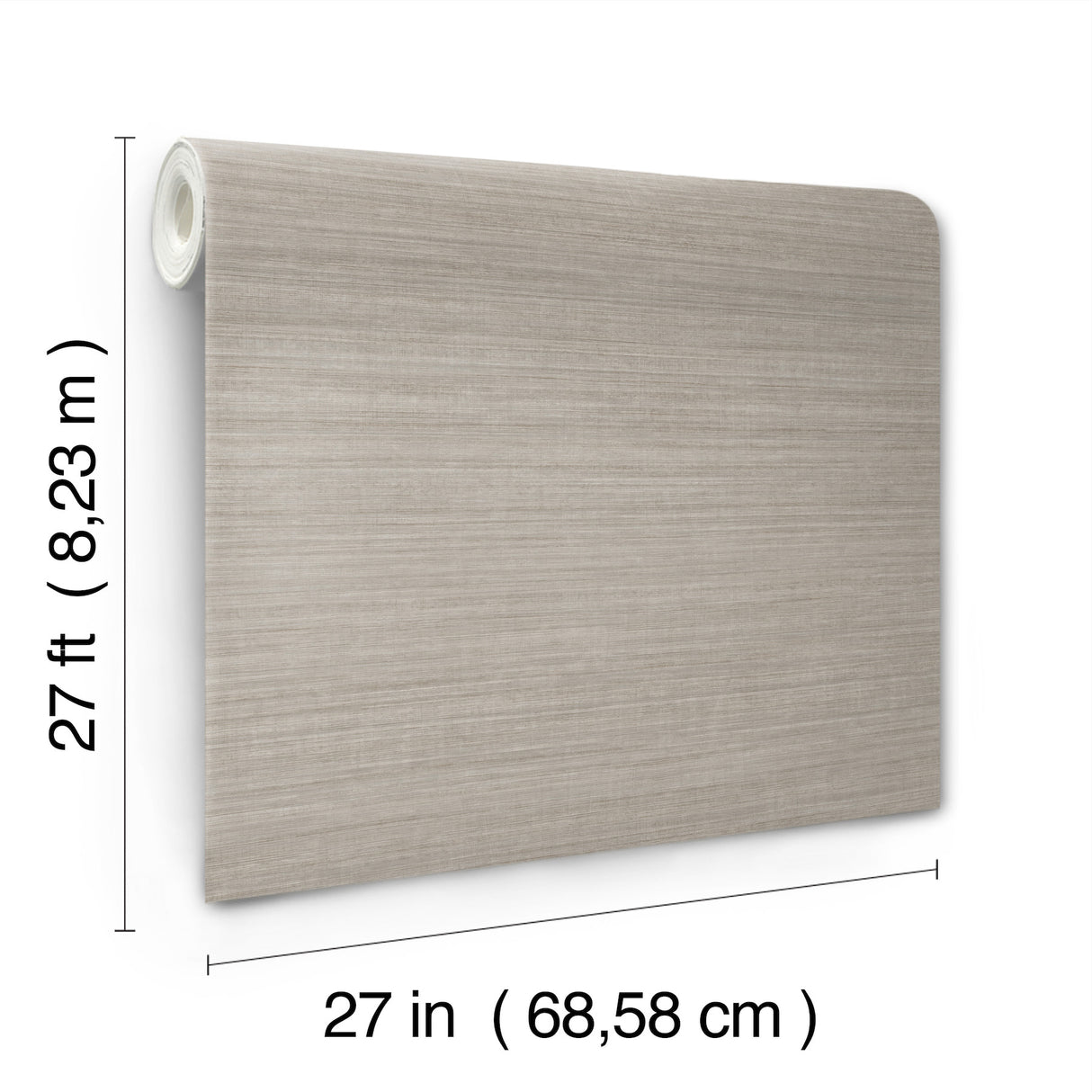 Silk Essence Neutral by York Wallcoverings Faux Fabric Non Woven Vinyl Unpasted Strippable Wallpaper 27-in by 27-ft Roll - UW1102N