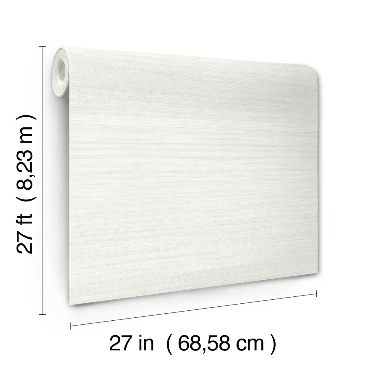 Silk Essence Dove by York Wallcoverings High Performance Non-Woven Faux Fabric Stripe Unpasted Wallpaper Roll - UW1104N