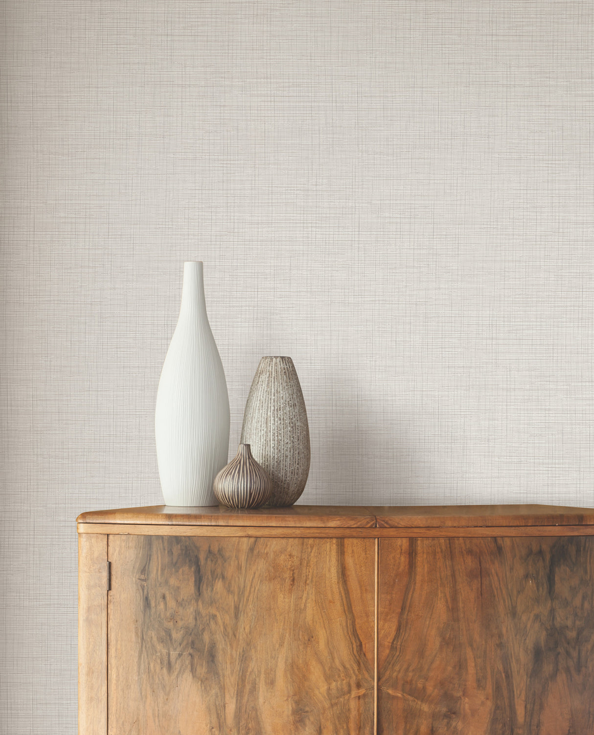 Open Air Light Grey Crosshatch Texture Wallpaper by York Wallcoverings Scrubbable Strippable Non Woven Vinyl 54in Wide - UW1111
