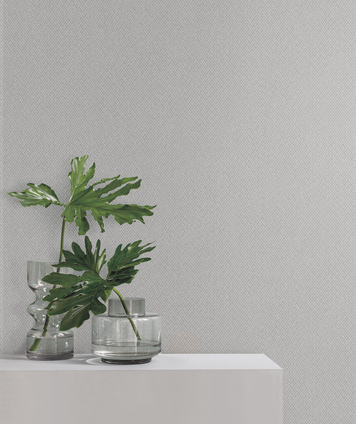 Tisket A Tasket Pewter by York Wallcoverings Unpasted Fabric Backed Basketweave Vinyl Scrubbable Strippable Wallpaper - UW1120