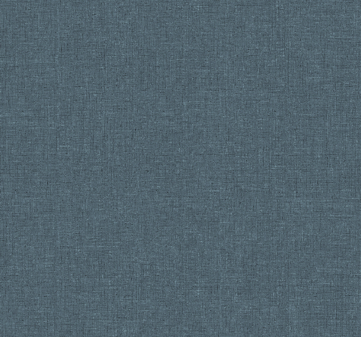 Heathered Linen Indigo Faux Fabric Wallpaper by York Wallcoverings UW1127 - close-up texture swatch