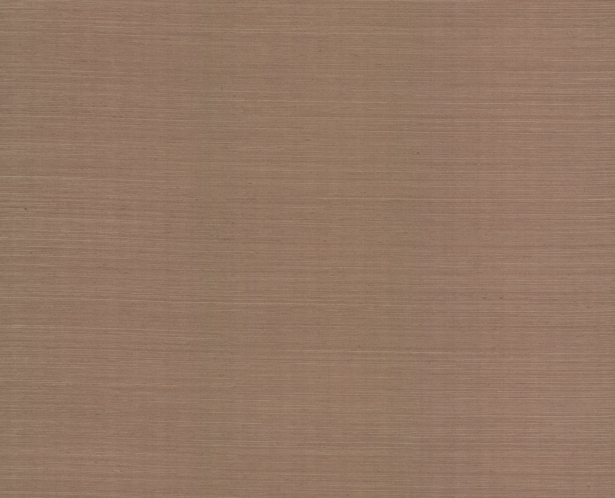Plain Sisal Brown Grasscloth Wallpaper - York VG4403