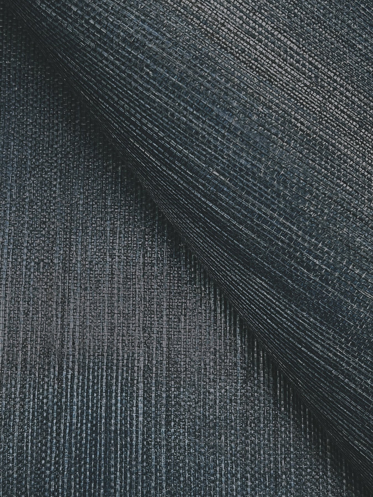 Maguey Sisal Navy Grasscloth Wallpaper with Traditional Natural Texture - York VG4405NW
