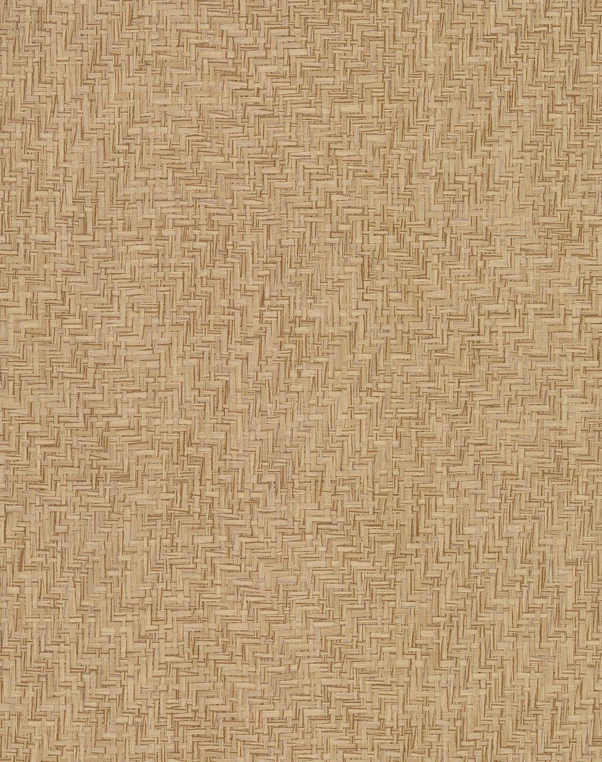 Interlocking Weave Sisal Grasscloth Brown Wallpaper with Natural Woven Texture - York VG4420