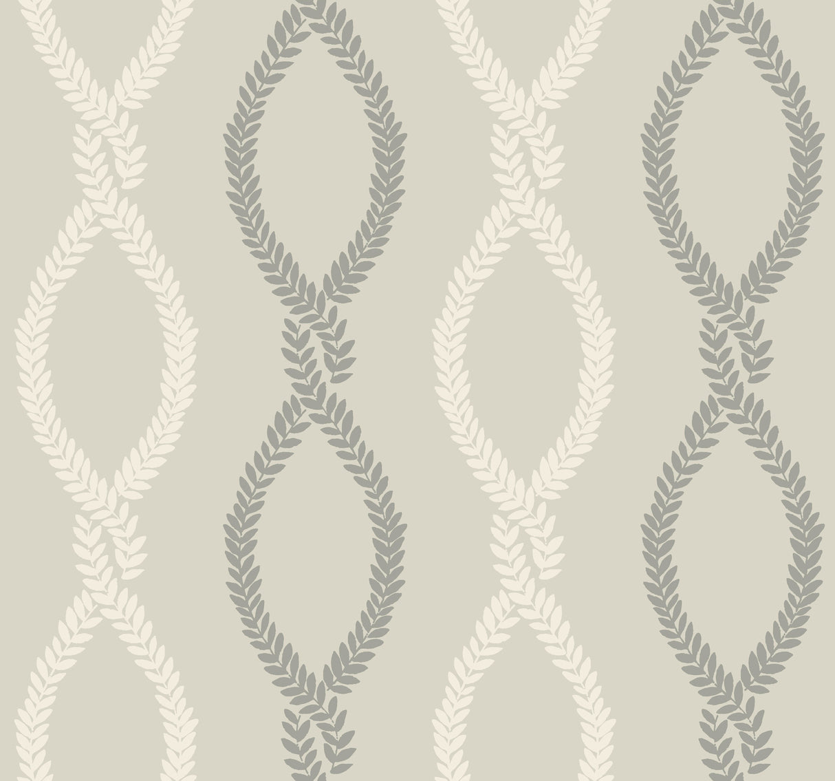 Laureate Grey Vine Trellis Wallpaper VP1323 by Antonina Vella