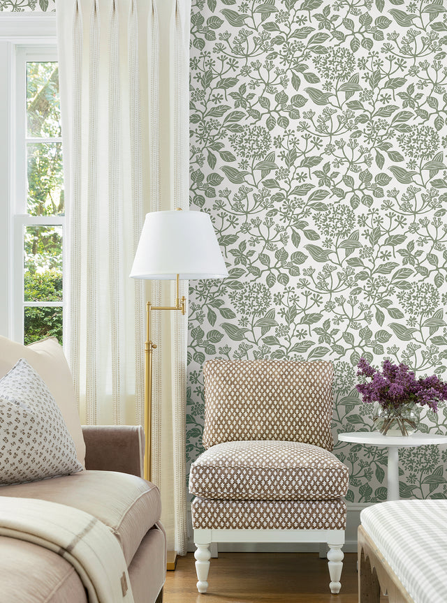Rowen Olive by Antonina Vella Botanical Wallpaper – York Designer Series VP1343