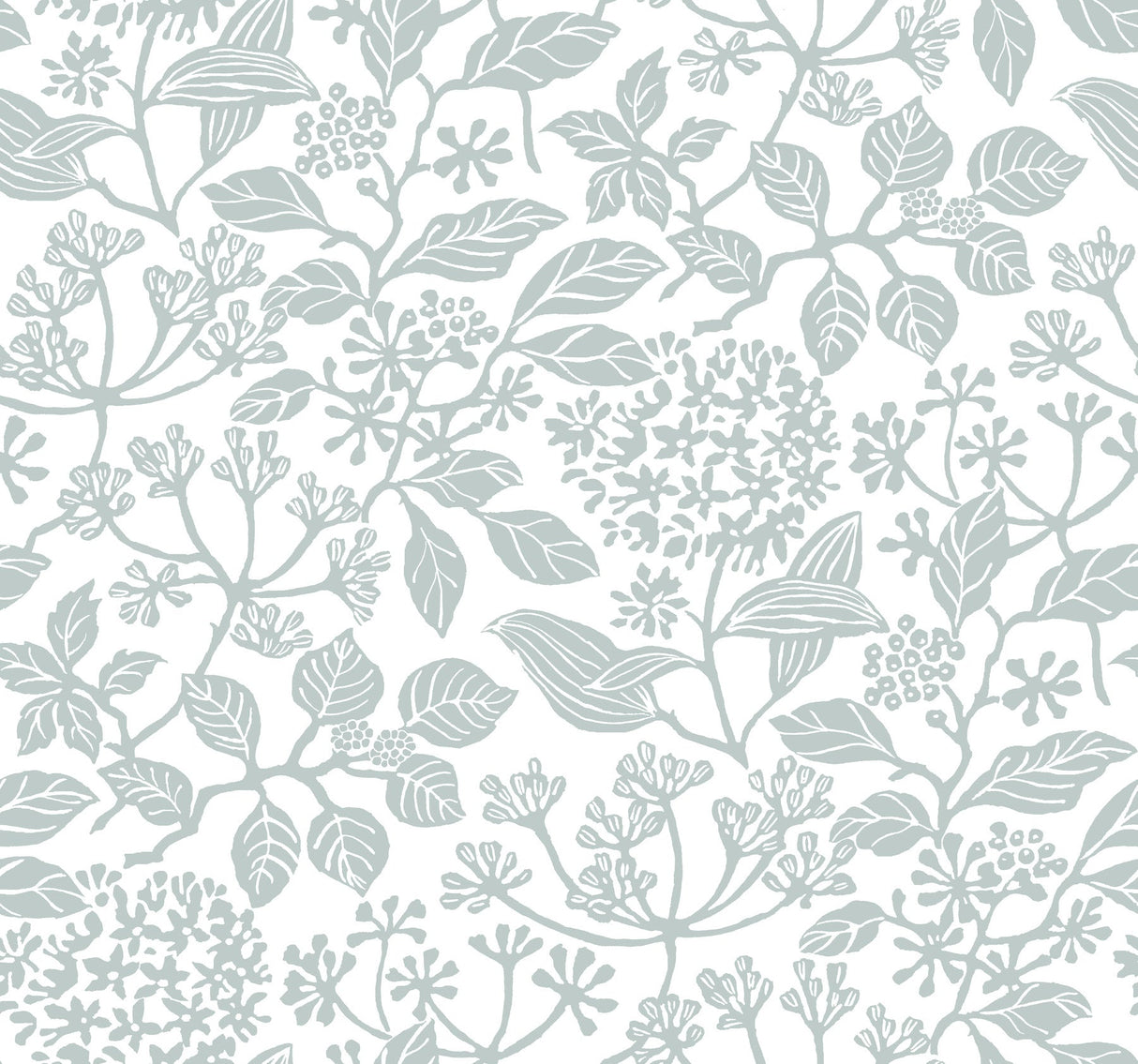 Rowen Light Blue Botanical Wallpaper – Antonina Vella VP1346