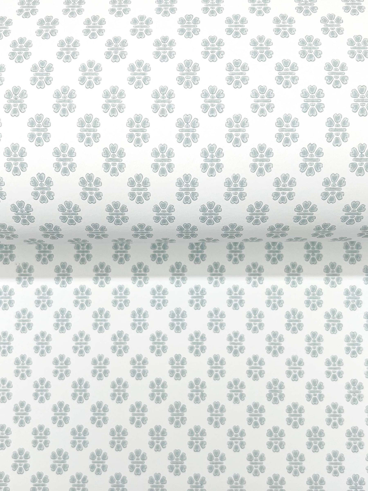 Brioni Light Blue by Antonina Vella Floral Stamp Wallpaper – York Designer Series VP1391