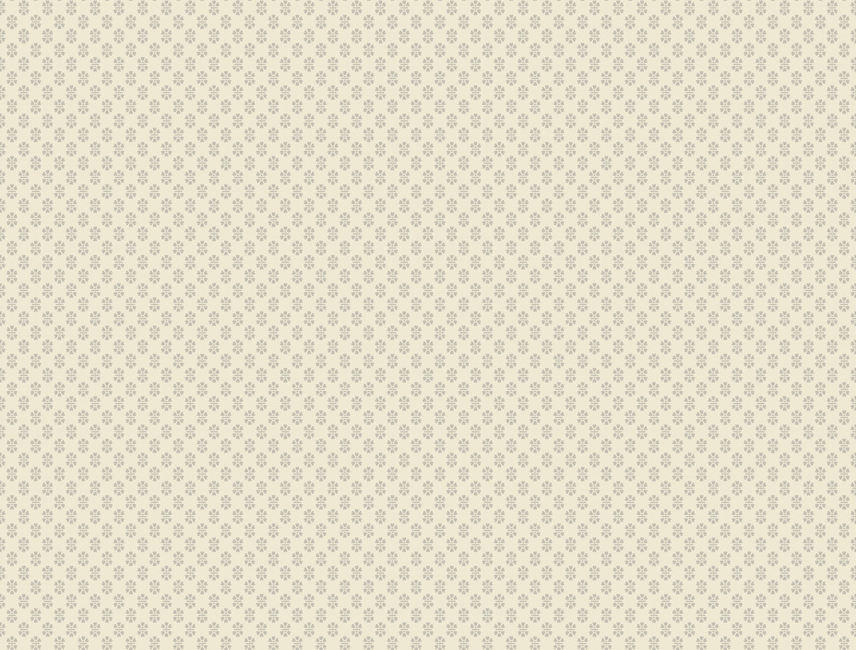 Brioni Cream Floral Stamp Wallpaper VP1396 by Antonina Vella
