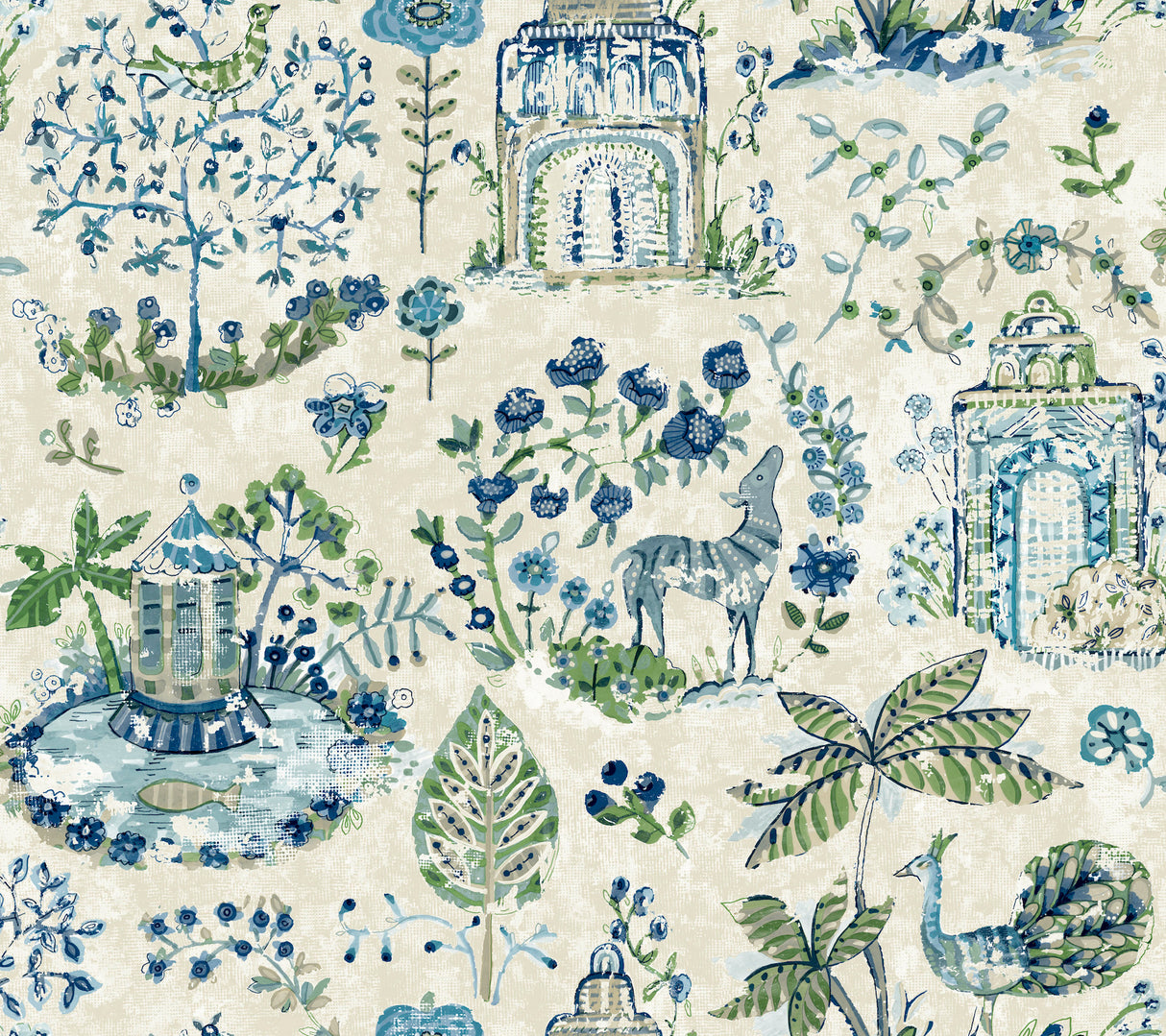 Parc Sapphire Garden Dreams Wallpaper – Antonina Vella