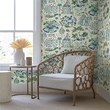 Parc Sapphire by Antonina Vella Botanical Wallpaper – York Designer Series VP1402