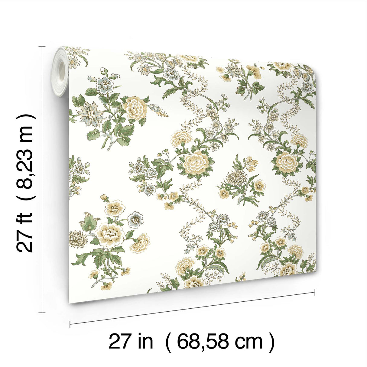 Genevieve Butter by Antonina Vella Floral Trail Wallpaper – York Designer Series VP1421