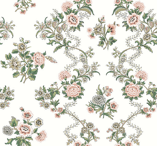 Antonina Vella Genevieve Blush Floral Trail Wallpaper VP1425