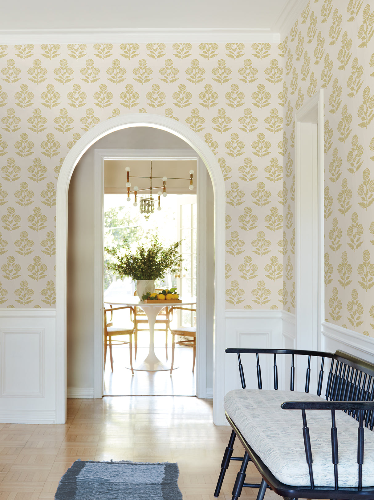 Souci Marigolds Saffron by Antonina Vella Wallpaper – York Designer Series VP1432