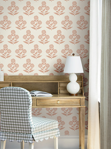 Souci Rose by Antonina Vella Marigolds Wallpaper – York Designer Series VP1434