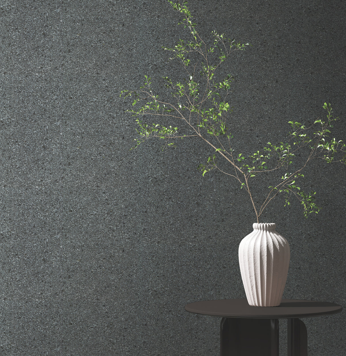 Brilliant Mica Black by Ronald Redding Glittering Wallpaper – York Designer Series VR1500