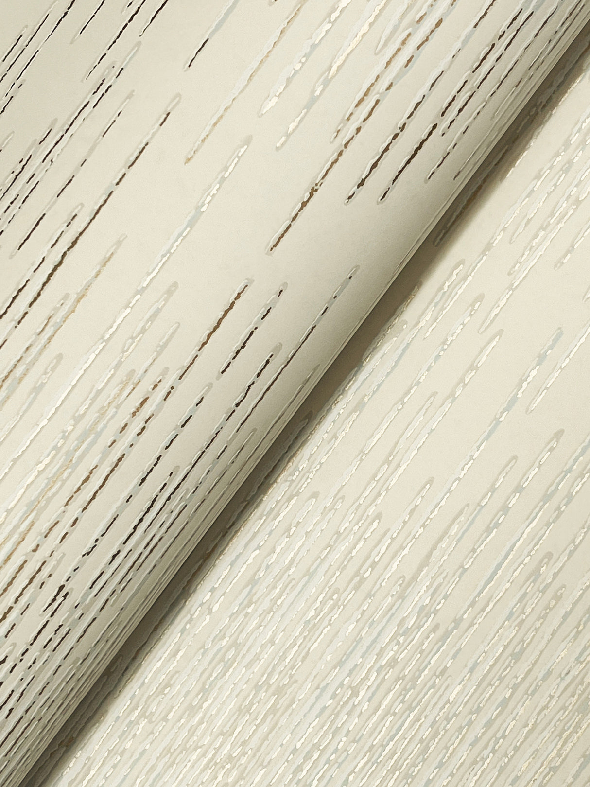 Operetta Cream by Ronald Redding Metallic Columns Wallpaper – York Designer Series VR1501