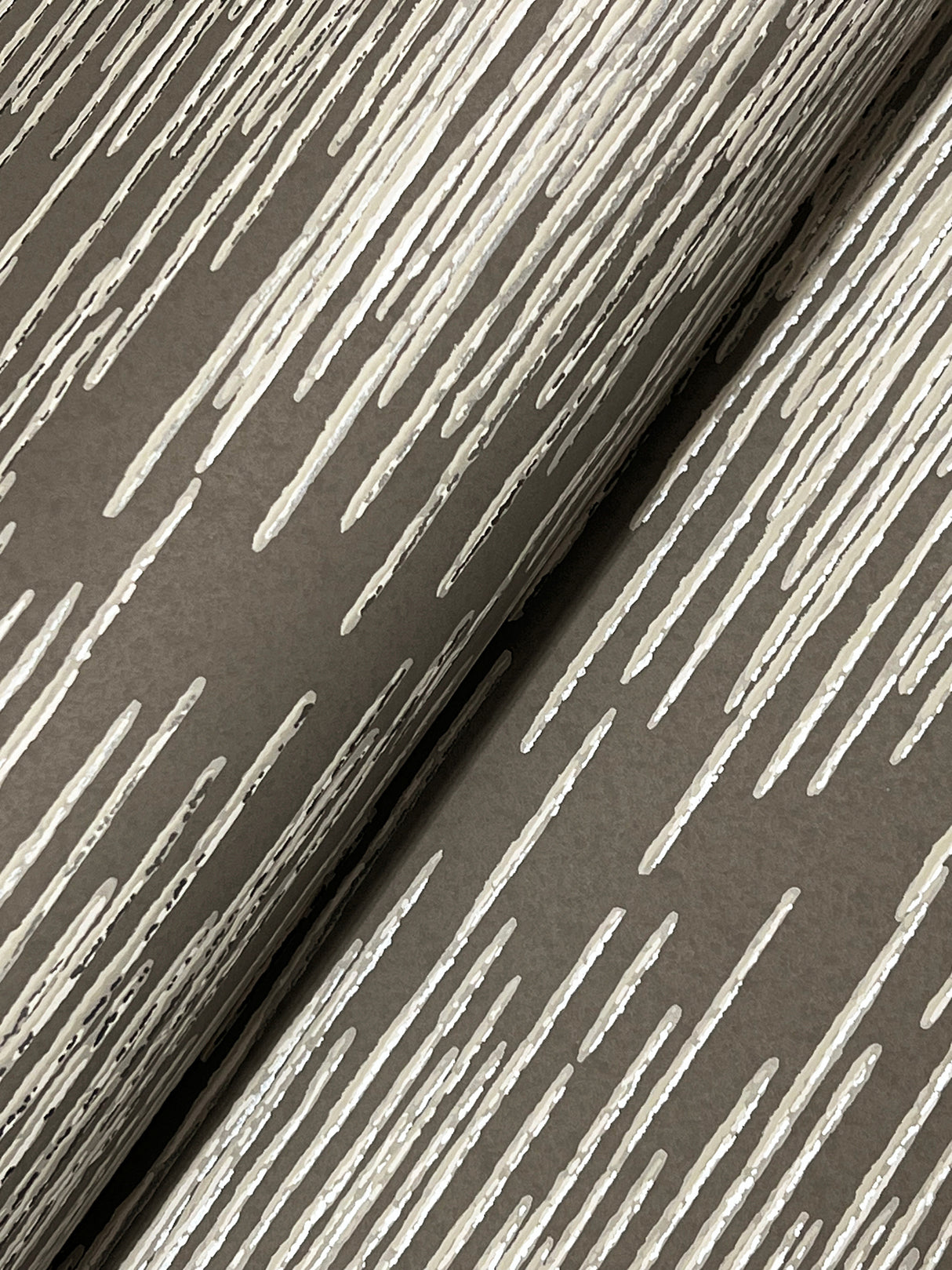 Operetta Stone by Ronald Redding Metallic Columns Wallpaper- York Designer Series VR1505